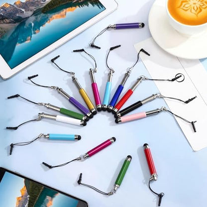 Relaxweex 20 Pcs Mini Stylus Pen Capacitive Resistive Touchscreen Pens Retractable Stylus Pen for All Smartphones, Mobile Phones, Tablets Universal Touchscreen Devices