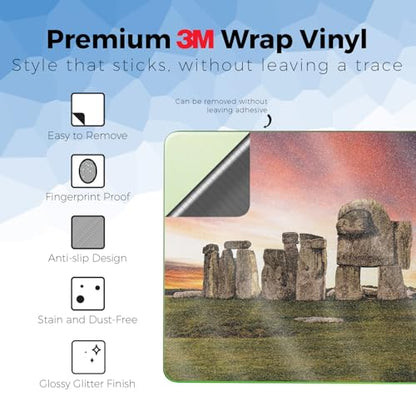 Glossy Glitter Laptop Skin Compatible with Apple MacBook Neo - Imposter - Premium 3M Vinyl Protective Wrap Decal Cover - Easy to Apply | Crafted in the USA by MightySkins - color: Imposter, size: MacBook Neo Full Cover Skin, style: Glossy Glitter Finish