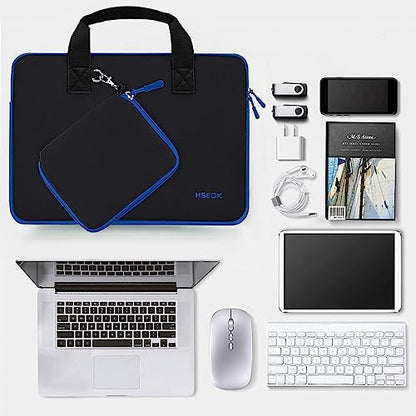 Hseok Laptop Sleeve 14 inch Case with Small Case, Compatible with MacBook Neo 14, MacBook Pro 14 M5/M4/M3/M2/M1, XPS 14 and Most 14 inch Notebooks, Neoprene Computer Handbag,B01BL01 - color: B01bl01, size: 14"