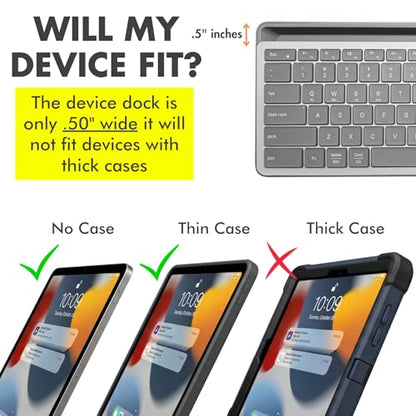 X9 Full-Size Bluetooth Keyboard with Phone Holder – Backlit Wireless Keyboard, Switch Multi-Device, Slim, Quiet, Rechargeable, w/Copilot AI for PC, Mac, iOS & Android (Silver) - color: Silver
