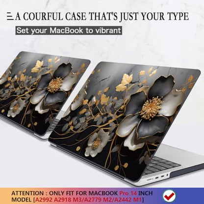 CISSOOK Compatible with MacBook Pro 14 inch Case 2026 2025 2024 2023 2022 | A3434 A3427 A3426 A3112 A3185 A3401 A2918, 5in1 Kit Hard Shell Case for MacBook Pro 14 M1 M2 M3 M4 M5, Abstract Oil Painting - color: 14inch-Abstract oil painting