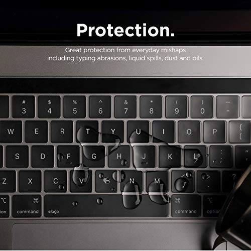 elago Ultra Thin Keyboard Skin for MacBook Pro 13" & 15" with Touch Bar and Touch ID [A1706/A1707/A1989/A1990/A2159] (Transparent) - color: 13" & 15"