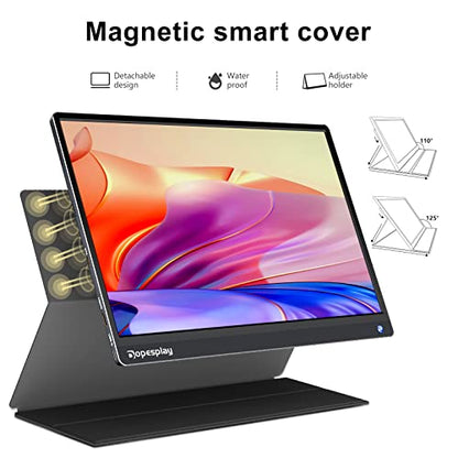 Dopesplay Portable Monitor for Laptop with Touchscreen, 15.6" FHD 1080P Second Laptop Monitor Extender with 5000mAh Battery for Laptops, MacBook, Phones, PS4/5, Xbox, Switch (NO Touch on iPhone)