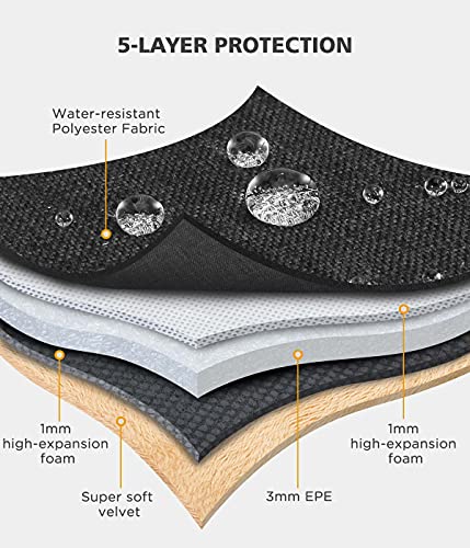 NIDOO 13-14 Inch Laptop Shoulder Bag Sleeve Case Protective Notebook Bag for 13.5 Inch Surface Laptop 3 4 5/14.4" Surface Laptop Studio/ThinkPad P14s L14 T14 / Chromebook S345 / HP Pavilion 14 - color: Dark Gray - Shoulder, size: 13 -13.3 inch