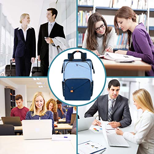 Hap Tim Laptop Backpack 15.6/14/13.3 Inch Laptop Bag Travel Backpack for Women/Men Waterproof Computer Bag Large Capacity Bookbag for College/Travel/Business (7651EU), Blue - color: Blue