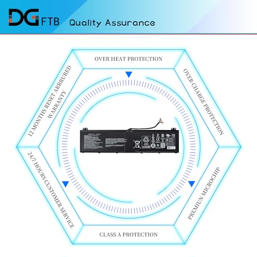 DGFTB AP21A8T AP21A7T Laptop Battery for Acer Predator Helios 300 PH317-56-78LY PH315-55-72EA PH315-55-770K PH315-55-965Z PH317-56-78SM PH315-55-78L7 Nitro 5 AN517-55-50NF (15.4V 90Wh/5845mAh)