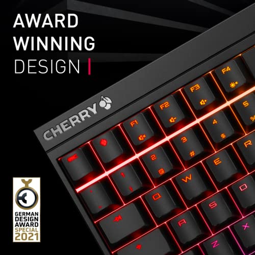 Cherry MX 2.0S Wired Gaming Keyboard with RGB Lighting Different MX Switching Characteristics: MX Black, MX Blue, MX Brown, MX RED and MX Silent RED (White - MX Black Switch) - color: White - MX Black Switch