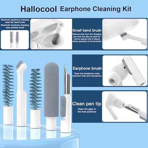 Keyboard Cleaning Kit 32 in 1 Electronics Cleaning Kit Phone Cleaning Tool | for Computer, Keyboard, Monitor, Earbuds, Headphones, Laptop, Camera, Lens, Multi-Functional Portable Electronic Clean Kit - color: Black