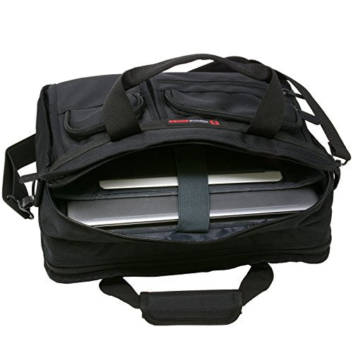 Alpine Swiss Conrad Messenger Bag 15.6 Inch Laptop Briefcase with Tablet Sleeve