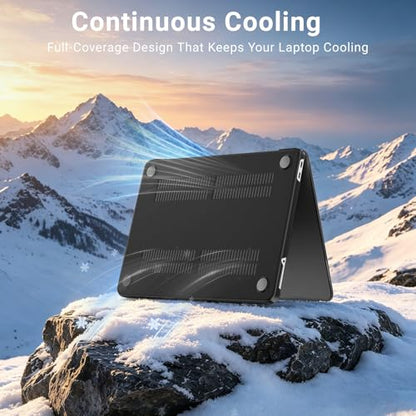 MOSISO Compatible with MacBook Neo Case 13 inch 2026 A3404 A18 Pro Chip | Scratch-Resistant Ultra-thin Protective Hard Shell Case Cover, Black - color: Black