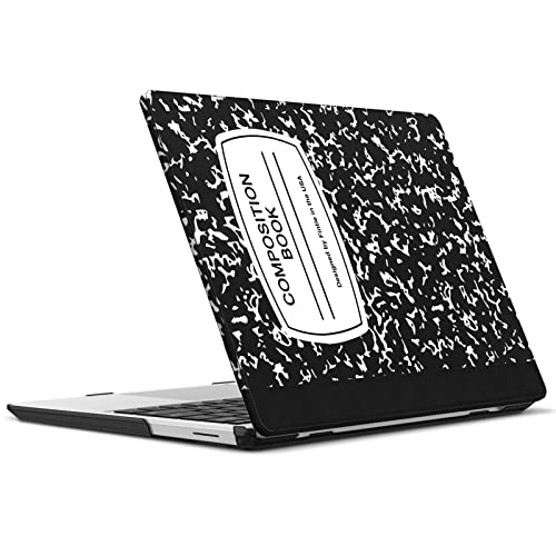 Fintie Case for 12.4 inch Microsoft Surface Laptop Go 3/2/1 2023/2022/2020 | Model: 2013 1943, Snap On Hard Shell Cover, Composition Book - color: composition book