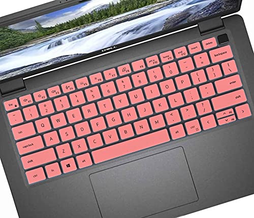 Keyboard Cover Skin for 14" Dell Latitude 7450 7440 7430 7420 7410 Notebook, Dell Latitude 5450 5440 5430 5431 5420/Dell Latitude 7520 15.6"/Dell Latitude 9510 9520 9420 9430 9440 Cover-Pink - color: Pink