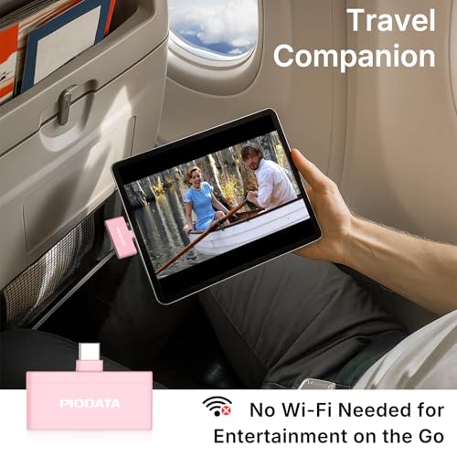 Micro SD Card Reader for iPhone 17/16/15, iPad, Android, Mac, PC, Laptop, USB C Memory Card Reader Adapter, Auto Photo Backup While Charging, Apple MFi Photo Stick iXflash Q w/Free App Pink - color: Pink