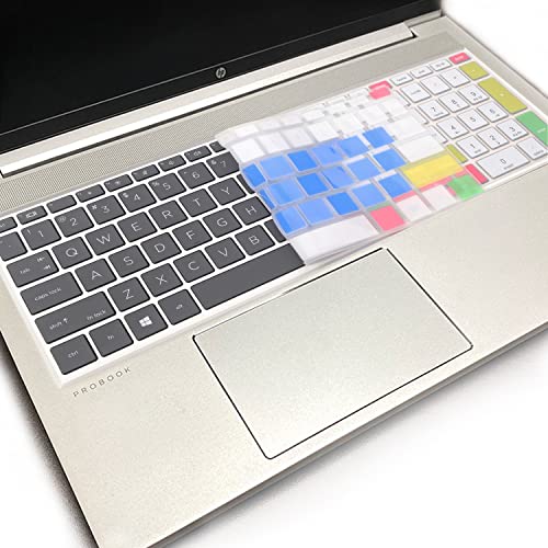 Keyboard Cover for 15.6 inch HP ProBook 450 G8 G9 G10/ 455 G8 G9 G10/ 650 G8/HP Zbook Power G8 G9, HP ProBook 15.6 inch Laptop Keyboard Skin(NOT fit HP ProBook 450/455/650 G6 G7)-CandyBlue - color: CandyBlue