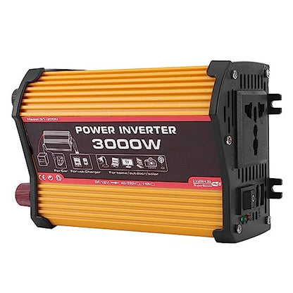 Car Power Inverter 300W, 12V to 110V Converter with Dual USB Ports, Portable Auto Charger for Laptops, Phones, Tablets