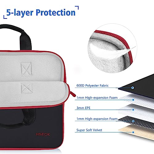 Hseok Laptop Sleeve 13.3-14 inch Case with Small Pouch, Neoprene Computer Bag Compatible with MacBook Neo/Pro 14 M5/M4/M3/M2/M1, Mac Air/Pro 13.3, XPS 14 and Most 13-14 inch Notebooks,B01K02 - color: B01k02, size: 13"-14"