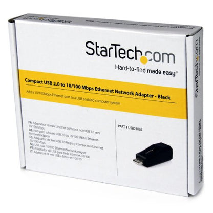 StarTech USB 2.0 10/100 ETHERNET NETWORK ADAPTER - style: Compact