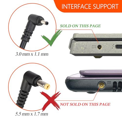 45W AC Adapter for Acer Laptop Chanrger 19V 2.37A 3.0x1.1mm Compatible with Acer Chromebook Aspire Swift 1/3 /5 Series Replacement Power Supply Cord