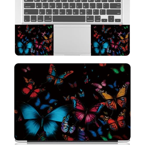 Universal Laptop Skin Sticker Decal for 11.6”12" 13" 13.3" 14" 15" 15.4" 15.6" Reusable Waterproof Scratch-Scratch Resistant Protective Vinyl Laptop Notebook Skin Stickers - Colorful Butterfly - color: Colorful Butterfly
