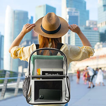 Clear Backpack Heavy Duty TPU Transparent Backpack for Sports,Work,Security Travel.… - color: Clear