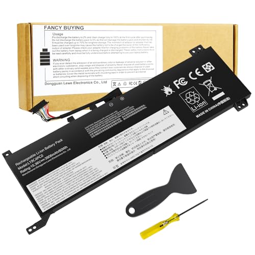 Fancy Buying 15.36V-60Wh L19C4PC0 L19M4PC0 L19C4PC1 L19M4PC1 Laptop Battery Replacement for Lenovo Legion 5P-15IMH05 Legion 5-15IMH05 5-15ARH05 Series 5B10W86192 5B10W86194 5B10W86195 5B10W86196 - size: 9.02*2.56*0.35inch L19C4PC0