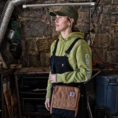 Carhartt Crossbody Snap Bag, Durable, Adjustable Shoulder Bag with Flap Over Snap Closure - color: Greenstone