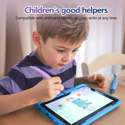 2 Pack Kid-Friendly Stylus Pens for Touch Screens,Tablet Stylus Pen Purple Blue Stylus Universal Touch Screen Capacitive Stylus Compatible with Kindle ipad iPhone