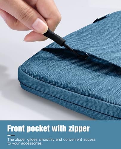 TiMOVO 8-9 Inch Tablet Sleeve with Pockets, Blue | Fit iPad mini 7 (A17 Pro, 2024) / mini 6 (8.3", 2021) / 5/4/3/2/1, Portable Protective Carrying Bag Case - color: Blue, size: 8-9 Inch