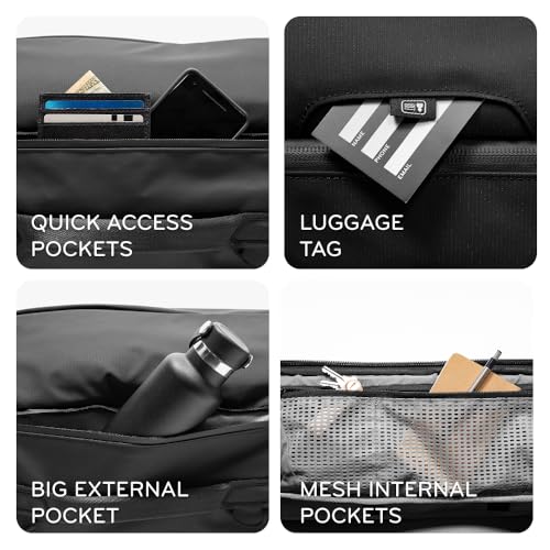 Peak Design Travel Duffelpack 45-65L, Ocean, Weatherproof Duffel Backpack, Expandable Design, Extra-Long Zip Path, Stowable Straps, Fits Packing Cubes and Camera Cubes, Versatile Duffel Bag for Travel - color: Ocean