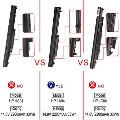 Futurebatt LA04 LA04DF Laptop Battery for HP Pavilion 14 15 Notebook PC Series 15-f272wm 15-f211wm 15-f233wm 15-f387wm Battery Compatible P/N: Spare 776622-001 728460-001 TPN-Q130 12-Month Warranty - color: LA04