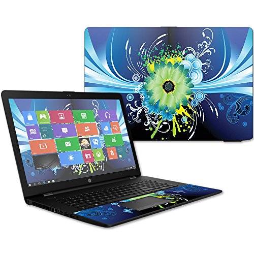 MightySkins Skin Compatible with HP 17t Laptop 17.3" (2017) - Flower Explosion | Protective, Durable, and Unique Vinyl Decal wrap Cover | Easy to Apply, Remove, and Change Styles | Made in The USA - color: Flower Explosion