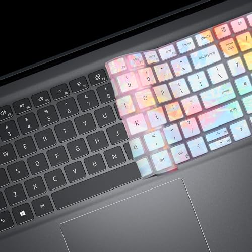 Colorful Keyboard Cover for 2025 Dell 15 Laptop DC15250 DC15255 15.6, Dell Inspiron 15 3510 3511 3515 3525 3530 3535 5510 5515 5518 7510 15.6, Vostro 3510 3520 3530 5510 5515 15.6, Inspiron 7610 - color: colors