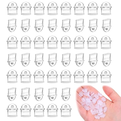 sunla 50pcs USB C Dust Plug Clear Type C Charging Port Anti Dust Cover Protector with Hanging Hole for Phones Laptops - color: Style 05