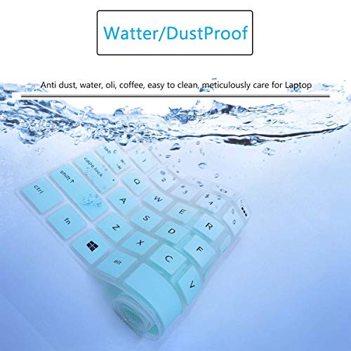 Keyboard Cover for 15.6 HP Pavilion 15-cs 15-cc 15-cs0032cl 15-cs0073cl 15-cs3153cl 15-cs3063cl 15-cs1065cl cs3672cl cs0053cl 15-cc0152od 15-cc563st 15-cc055od 15-cc183cl cc178cl,Spectre 15-eb1043dx - color: MintGreen