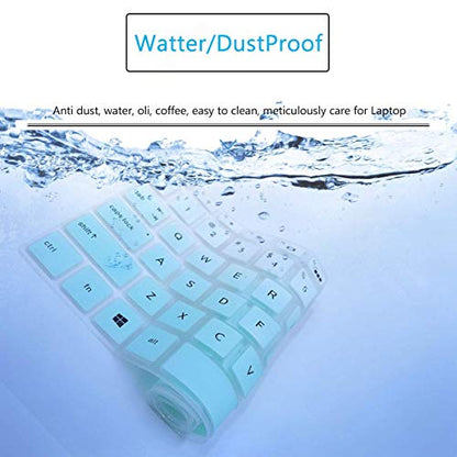 Keyboard Cover for 15.6 HP Pavilion 15-cs 15-cc 15-cs0032cl 15-cs0073cl 15-cs3153cl 15-cs3063cl 15-cs1065cl cs3672cl cs0053cl 15-cc0152od 15-cc563st 15-cc055od 15-cc183cl cc178cl,Spectre 15-eb1043dx - color: MintGreen
