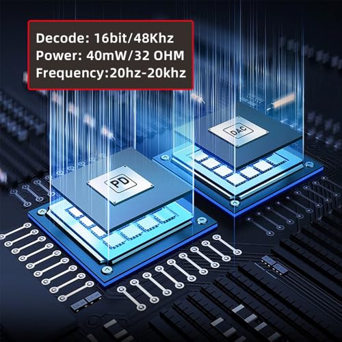 cablecc USB-C Type-C to 100W PD Power & 3.5mm Audio DAC AUX Music 16bit 48kHz Adapter for Laptop Tablet Phone - style: PD 100W +DAC Audio 3.5mm