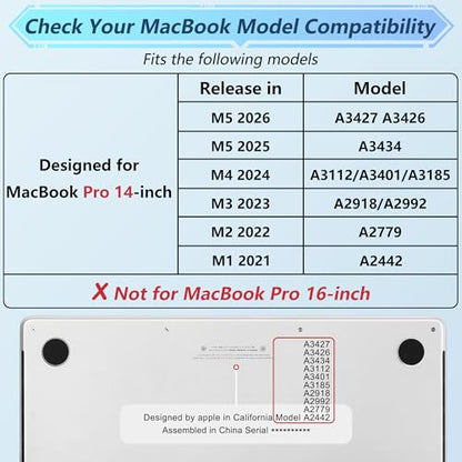May Chen for 2026 MacBook Pro 14-inch M5 M4 M3 M2 M1 Pro/Max Chip, Release 2026 2025-2021, Model A3427 A3426 A3434 A3112 A3401 A3185, Plastic Hard Shell with Keyboard Cover, Astronaut Flight - color: Astronaut Flight