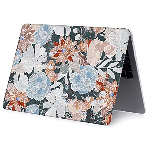 Laptop Case Compatible with MacBook Pro 13 inch with CD-ROM Model: A1278(Old Version 2012/2011/2010/2009/2008), Protective Plastic Hard Shell Case Cover & Keyboard Skin - Embroidered Flower - color: Embroidered Flower, size: A1278(Pro 13 w/CD-ROM 2008-201