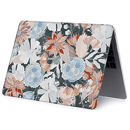 Laptop Case Compatible with MacBook Pro 13 inch with CD-ROM Model: A1278(Old Version 2012/2011/2010/2009/2008), Protective Plastic Hard Shell Case Cover & Keyboard Skin - Embroidered Flower - color: Embroidered Flower, size: A1278(Pro 13 w/CD-ROM 2008-201