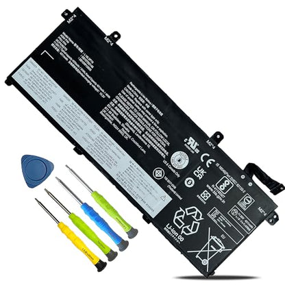 L18L3P73 L18M3P74 L18C3P72 L18M3P73 Replacement Battery for Lenovo ThinkPad T14 Gen1/Gen2, ThinkPad T490/T495/P43S/P14s Series 02DL007 SB10K97646 51Wh 11.55V 4372mAh - size: 11.81*4.33*1.18inch L18L3P73
