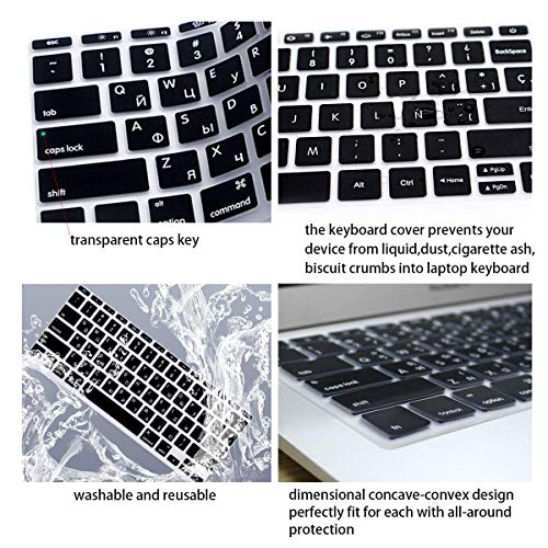 Ultra Thin Silicone Full Size Wireless Numeric Keyboard Cover Skin for Mac 2017 Magic Keyboard with Numeric Keypad MQ052LL/A A1843 US Layout,Rainbow - color: Ombre Rainbow