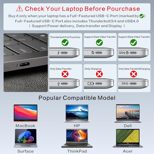 Adjustable Laptop Stand for Desk with Docking Station 11-in-1, Aluminum Laptop Riser with USB Hub 360°Swivel Dual Display 4K60Hz HDMI Gigabit Ethernet USB3.0 PD100W for MacBook Pro Air/Dell/HP 7-15.6" - size: 11-in-1 Hub Laptop Stand
