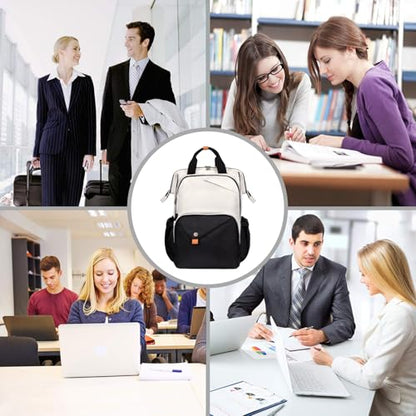 Hap Tim Laptop Backpack for Men, Women, Travel, Work, Nurse, Teacher, Khaki Black (7651-BH) - color: Khaki Black