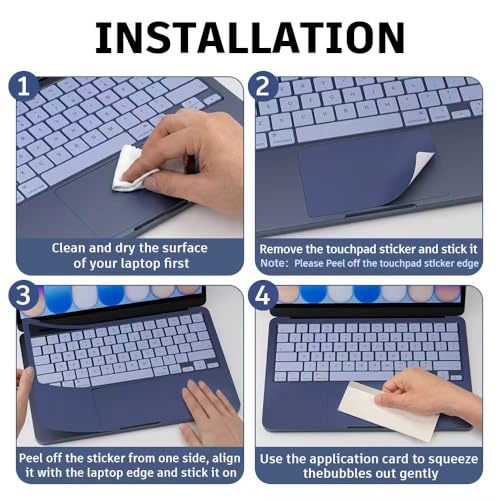 Palm Rest Cover for 2026 MacBook Neo Vinyl Skin with Trackpad Protector | Protect Laptop, Laptop Decal,Residue-Free Sticker,Removable(Blue) - color: Blue