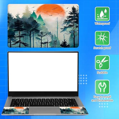 Universal Laptop Skin Sticker Decal for 11.6”12" 13" 13.3" 14" 15" 15.4" 15.6" Reusable Waterproof Scratch-Scratch Resistant Protective Vinyl Laptop Notebook Skin Stickers - Forest Tree - color: Forest Tree