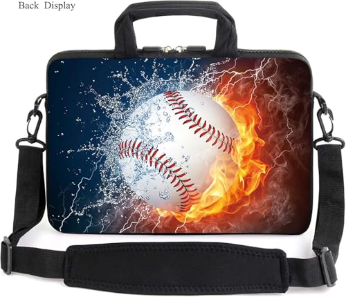 13" laptop bag laptop sleeve chromebook case adjustable shoulder strap with handle accessory pocket for men women (RYD-13-6) - color: Ryd-13-6