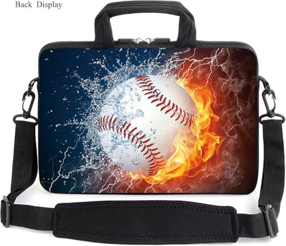 13" laptop bag laptop sleeve chromebook case adjustable shoulder strap with handle accessory pocket for men women (RYD-13-6) - color: Ryd-13-6