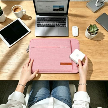 Lacdo 13 inch Laptop Sleeve Case for 13 inch MacBook Air M5 A3449 (2026), M4 A3240 2025, M3 A3113, M2 A2681, M1 A2337 | 13" MacBook Neo A18 Pro A3404 (2026) | iPad Air/Pro 13 M5 Computer Bag, Peach - color: Peach, size: New MacBook Air/Neo/Pro 13 Inch