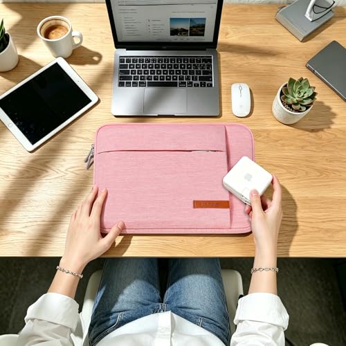 Lacdo Chromebook Case 11 Inch Laptop Sleeve for 11 Inch Acer HP Lenovo Dell Samsung ASUS Chromebook Spin 3 11, 13 inch New Surface Pro 11 Copilot+PC / 10 9 8 X, 11.6" MacBook Air Computer Bag, Peach - color: Peach, size: 11-11.6 Inch