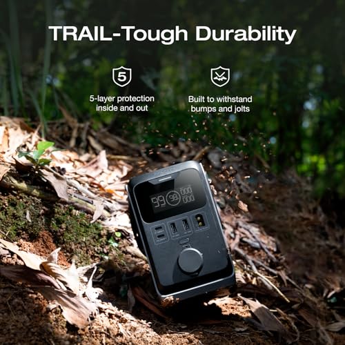 EF ECOFLOW TRAIL 300 DC Portable Power Station with Camping Lamp | 288Wh LiFePO4 Power Bank, Solar Generator, for Camping, Travel, and Emergency Power - style: TRAIL 300+CAMPING LIGHT